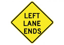 Left Lane Ends