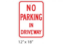 No Parking In Driveway