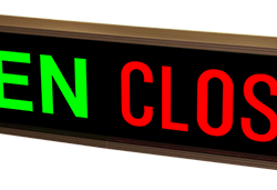 Open / Closed Rectangle Sign
