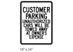 Customer Parking / Towed