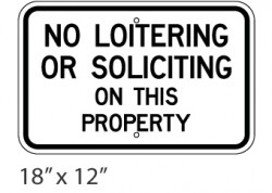No Loitering/Soliciting