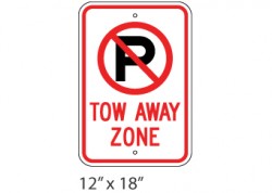 No Parking- Tow Away Zone 3
