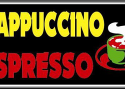 Cappuccino Espresso Sign